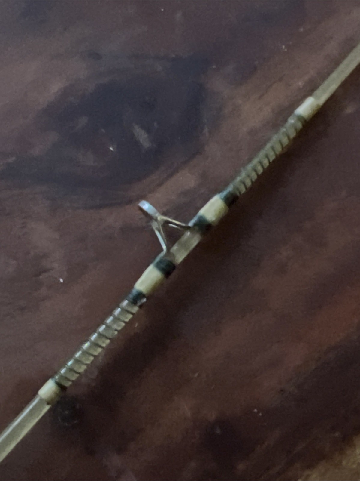 Vintage Water King Bait Casting Clear Fiberglass Rod w/ Rubber Grip 5’10” 2pc