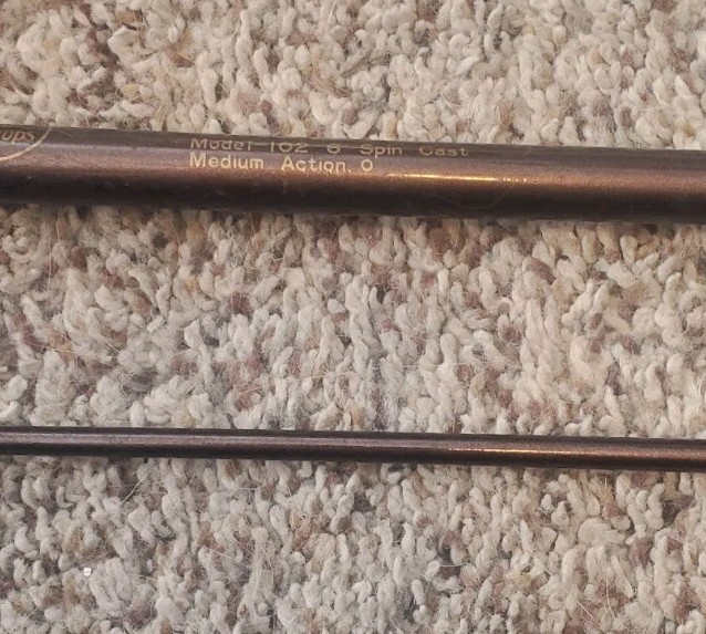 Bass Pro Shops Classic 100 Series 102 Casting Fishing Rod 6′ Medium 2 Piece