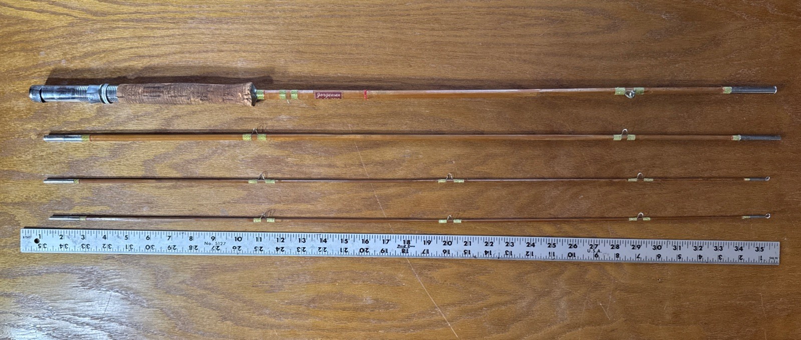 Antique Japanese Made Fly Rod “ Jorgensen No. 85 Two Tips 8.5 Feet Long