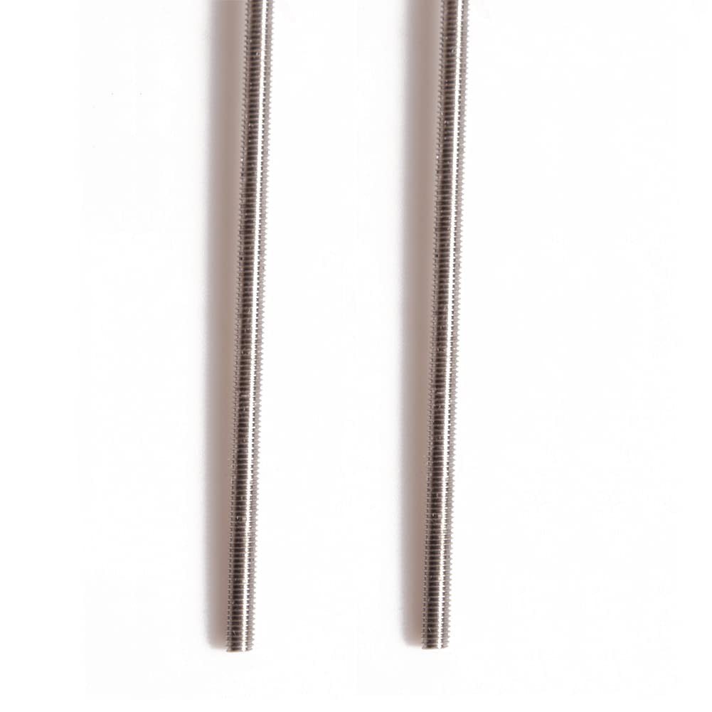 Versatile 250mm Stainless Steel M6-1.0 Fully Threaded Screw Rods – 2 Pieces