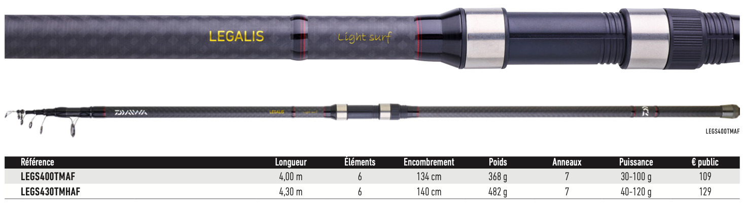 Daiwa Legalis Light Surf