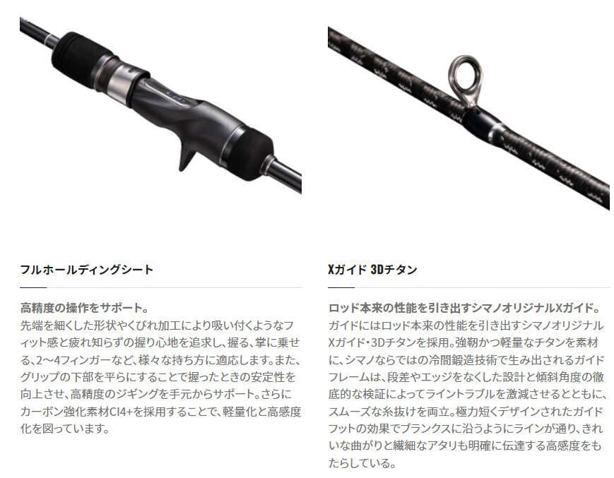 Shimano Ocea Jigger Full Bend B60-2 Rod Max Jig 200g PE 1.5 Max Drag 4kg Japan