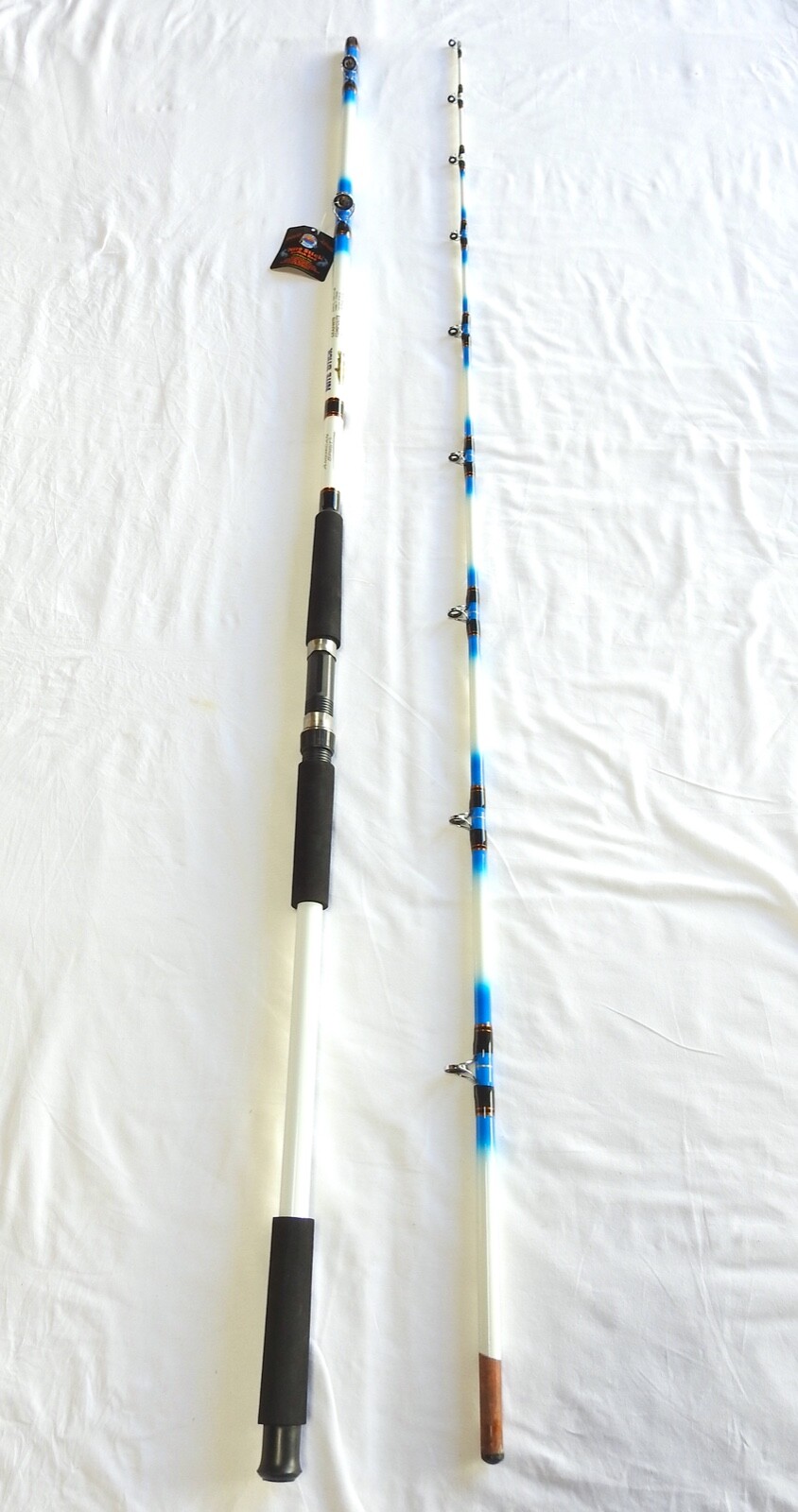 Classic Nite Stick Catfish Casting Rod 12′ 2PC Glow Tip Blue