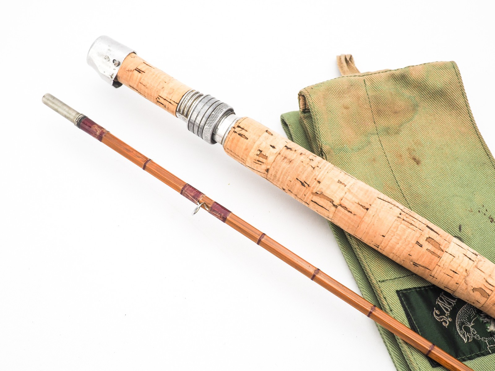 FARLOWS (ENGLAND) PEZON ET MICHEL CANE PARABOLIC SPECIAL 9′ #6 FLY ROD