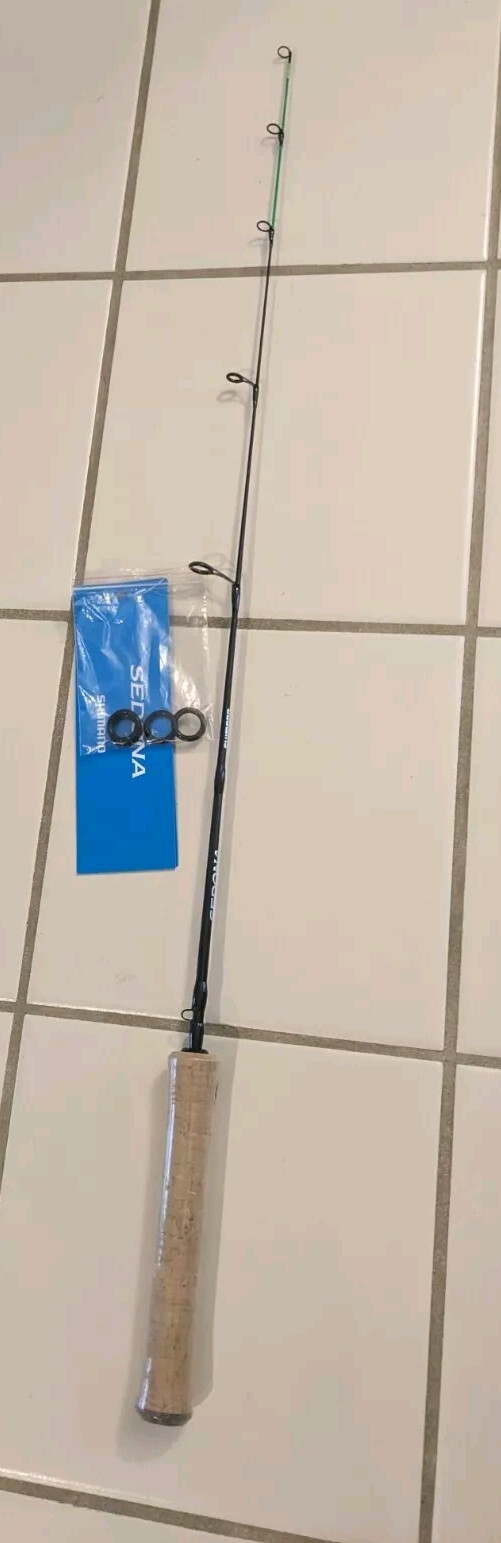 Shimano Sedona Med Light 28″ Ice Fishing Rod AA Cork Grip Well Made 2-6Lb Test