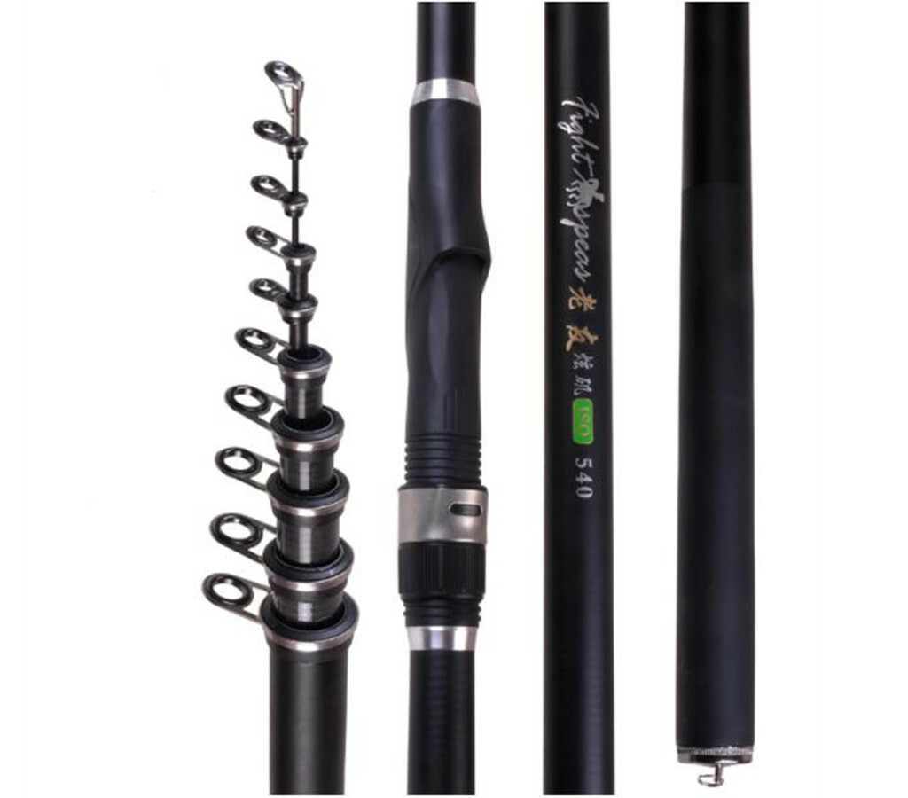 Portable Telescopic Fishing Rods Spinning Rods Carbon Fiber Rods 2.4m-6m Poles