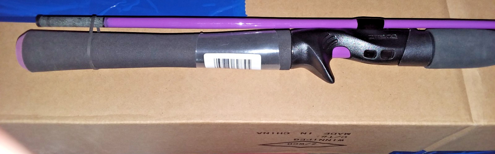2 CASTING ZEBCO SPLASH SERIES MEDIUM 6 foot 2-PIECE RODS Use 1/8-3/4oz PURPLE