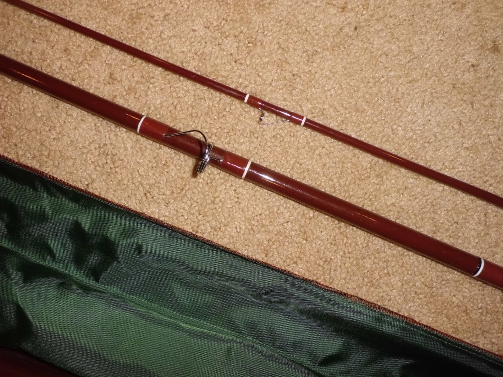 Vintage FENWICK Woodstream FS120 Spinning 12′ Rod made in USA- 1-6 lb test