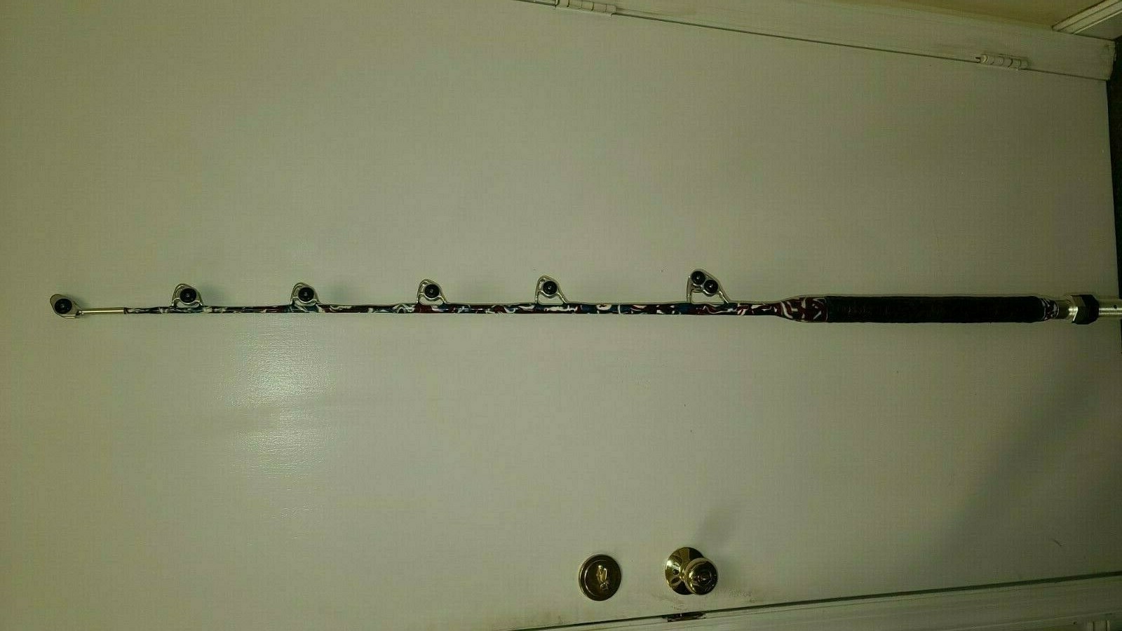 Custom Fishing Rod, Real Crocodile Skin Grips, Awesome Paint Job, ADJUSTABUTT – 