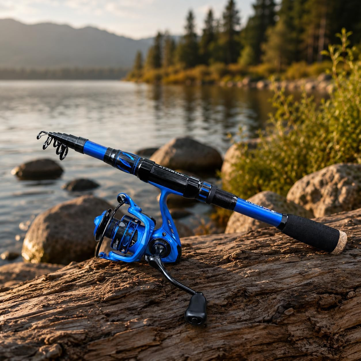 TORVEX Telescopic Fishing Rod,Travel Spinning Rod with Ceramic Guides, Stainless