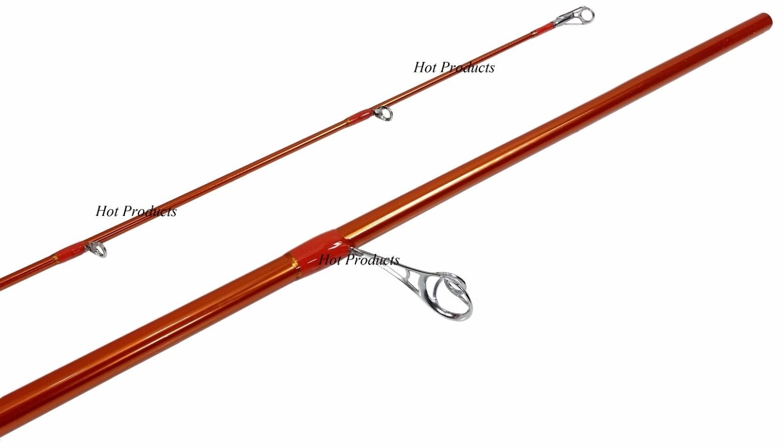Carrot Stix SPINNING 10′ 6″ MEDIUM Wild Orange Salmon Steelhead Fishing Rod