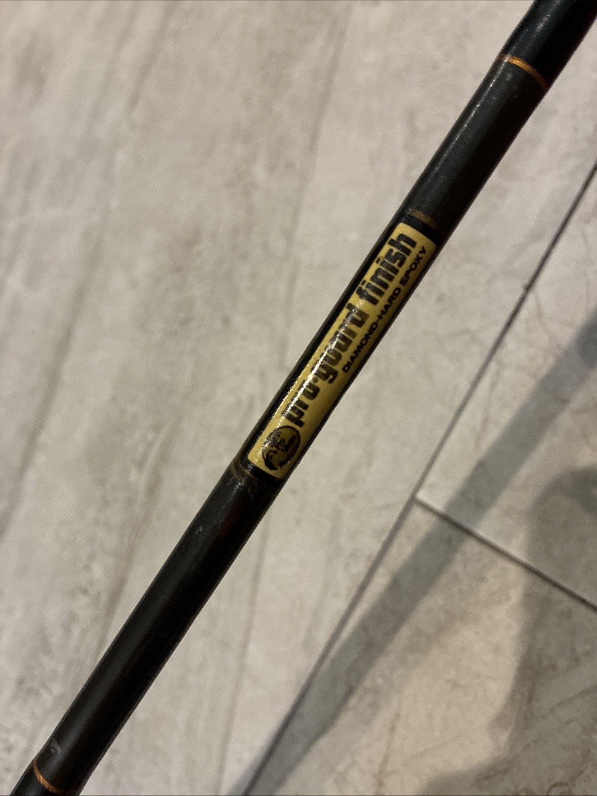 Vintage Early Bass Pro Shops Graphite Gold Casting Fishing Rod 5’-6” Used Cond