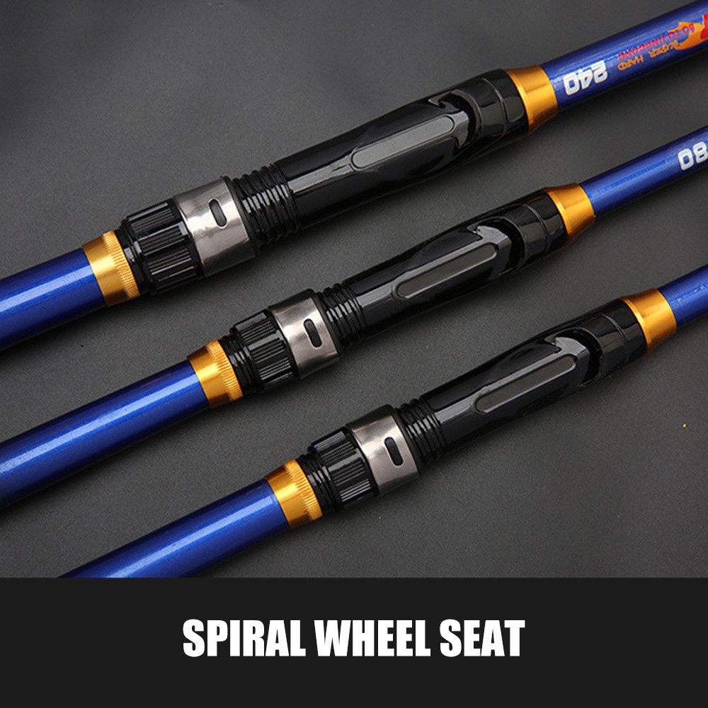 Carbon Fiber Telescopic Fishing Rod Pole Sea Saltwater Freshwater Equipment
