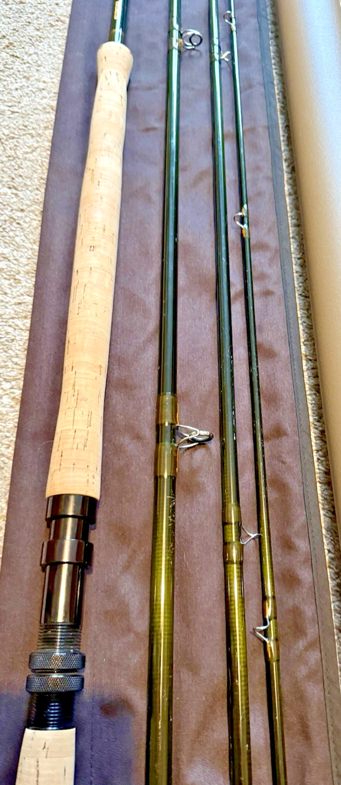 SAGE Graphie IV 16 Foot 1 Inch DH 4 Piece #10 Spey Salmon Fly Rod Bag & Tube
