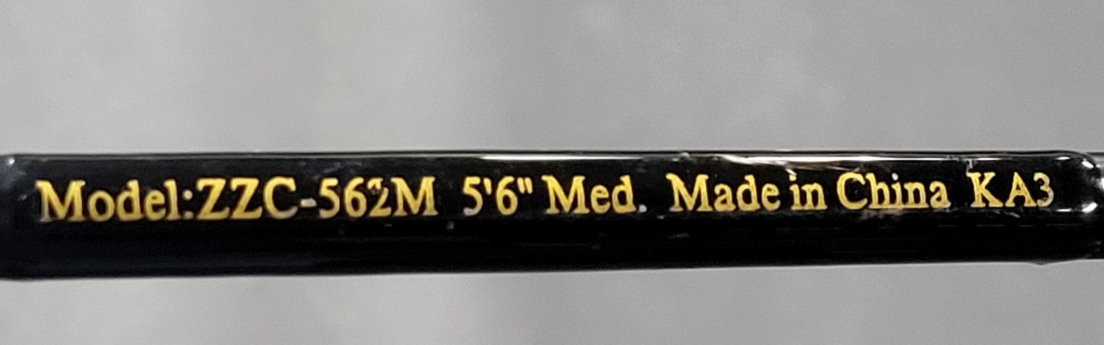 Zebco Z-Glass 562M Bait Cast Rod, 2pc 5’6″ Med, 4 Guides, Excellent Condition