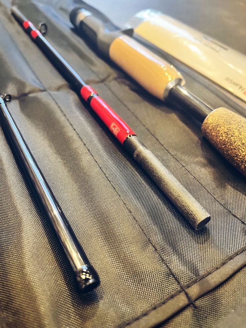 Huerco FF500-5C 5-Piece Baitcasting Rod, Carbon Cork Handle, Max 15g JDM