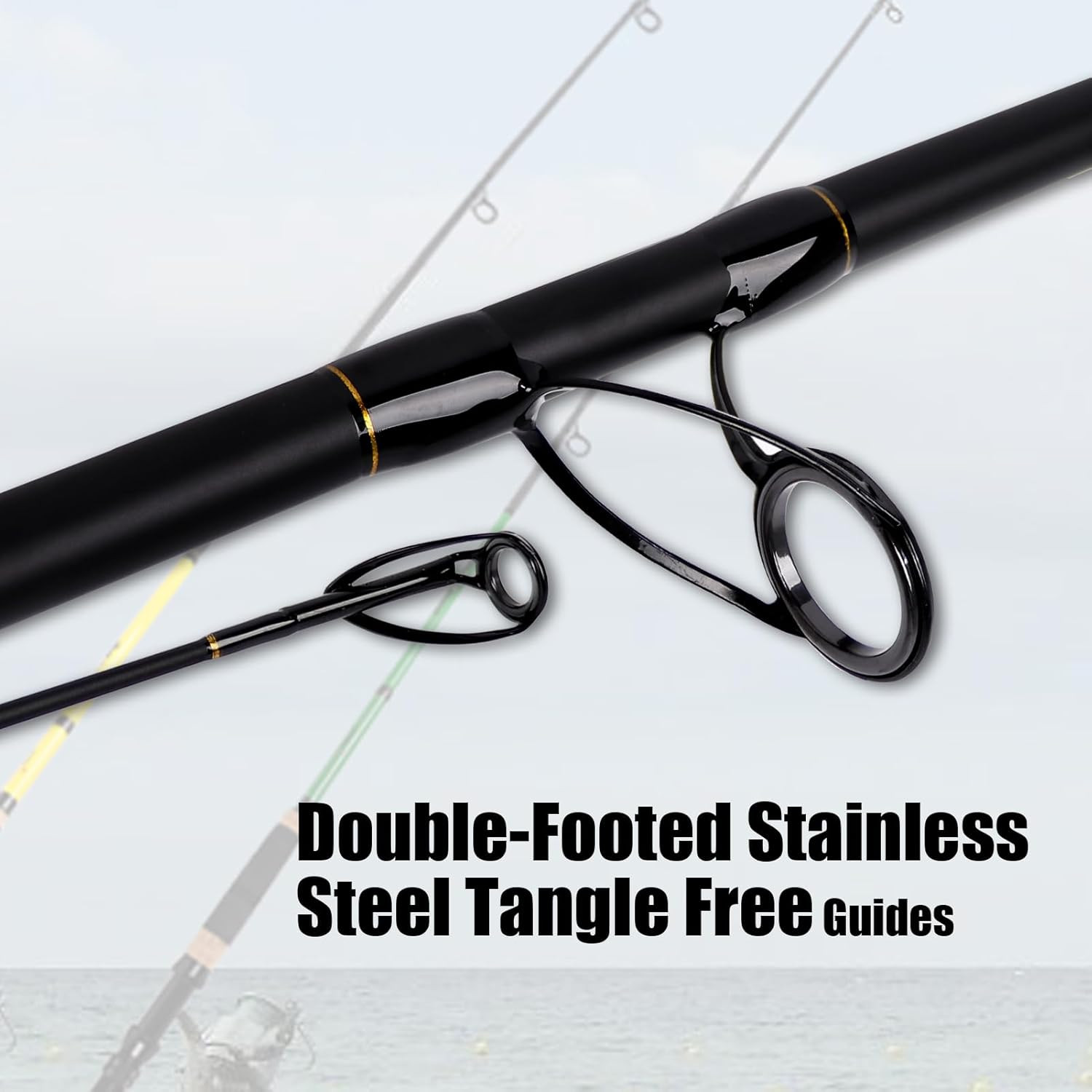 Surf Spinning Fishing Rod 2-Piece/3-Piece/4-Piece Carbon Fiber Travel Fishing Ro