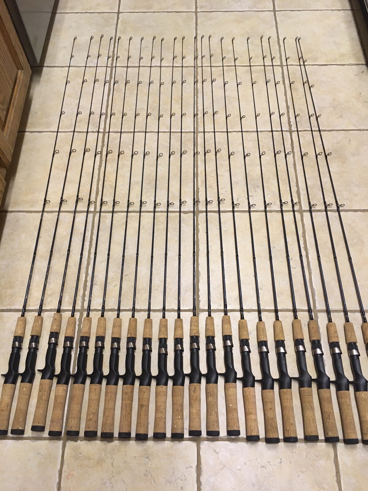 3 Shakespeare Micro Series Graphite UL Casting Rods 4’6 Cork Handle Blu CLOSEOUT