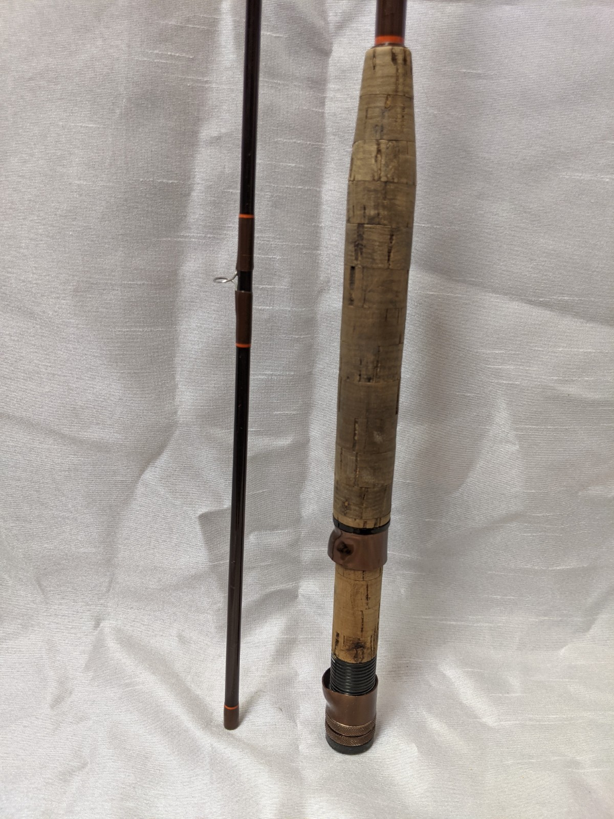 VINTAGE KUNNAN ADVANCED GRAPHITE COMPOSITE 2 PC SPINNING ROD w/ CADDY