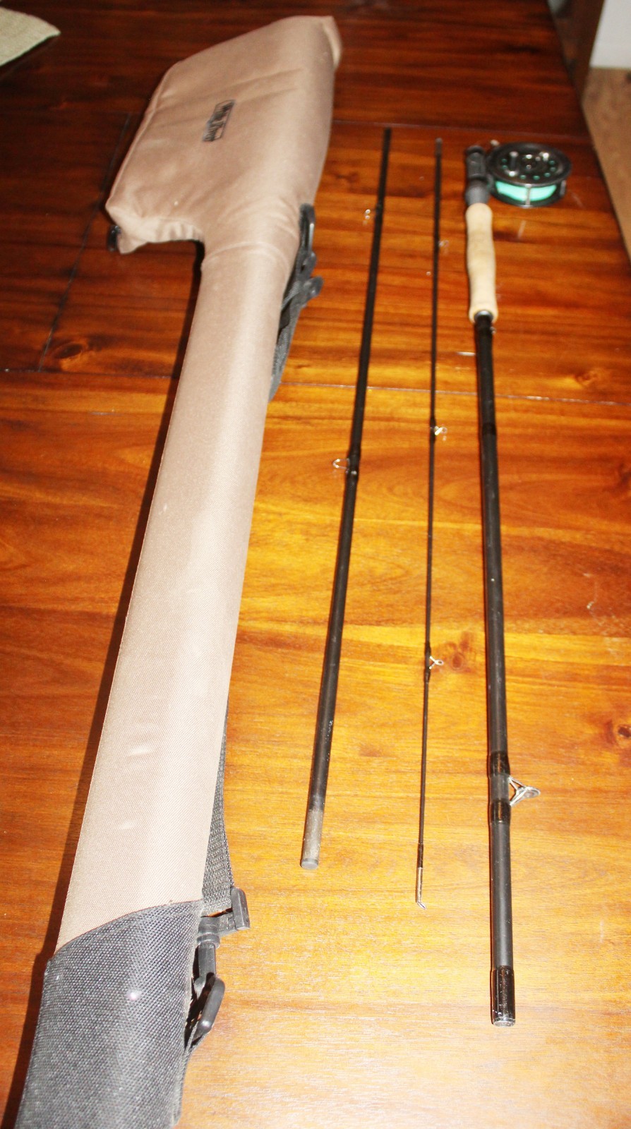 PFLUEGER FLY FISHING 3 PC PSFY 8056 ROD 1094 REEL CABELA’S WHITE RIVER CASE