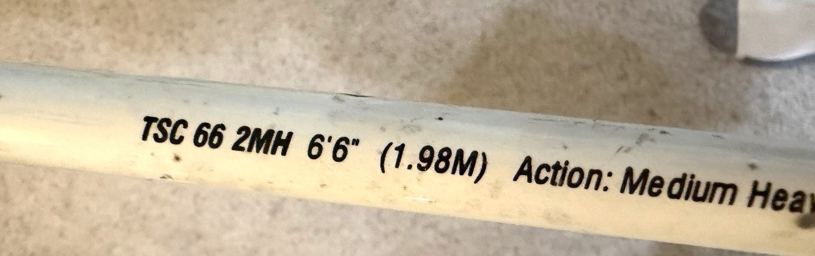 Shakespeare Tiger Spincasting TSC 66 2MH 6’6” Meadium Heavy Action Fishing Rod.