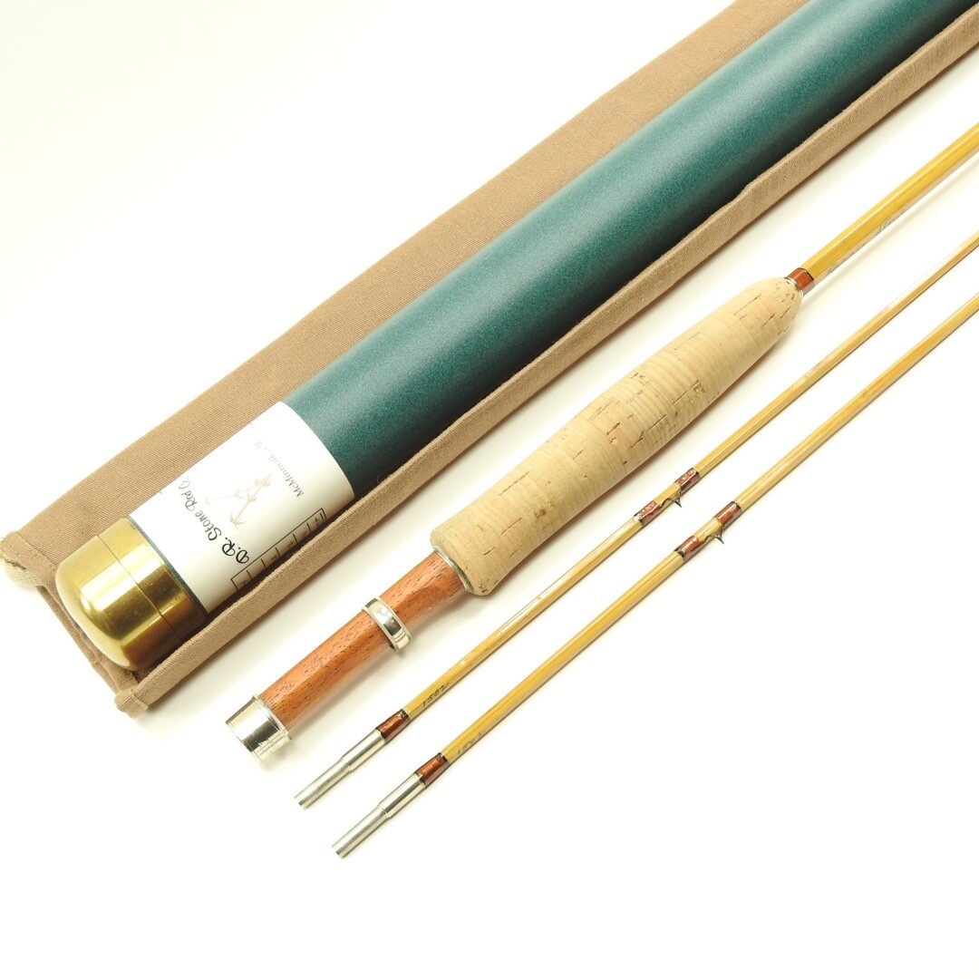 Dennis Stone Bamboo Fly Fishing Rod. 7’ 4wt. W/ Tube and Sock.