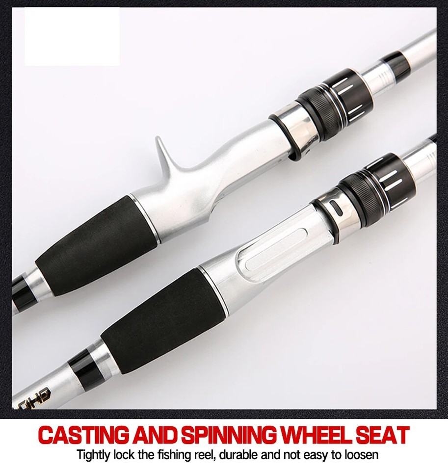 Hard Telescopic Fishing Rod Long Casting Pole Carbon Fiber 1.5m-2.4m Fast Pole