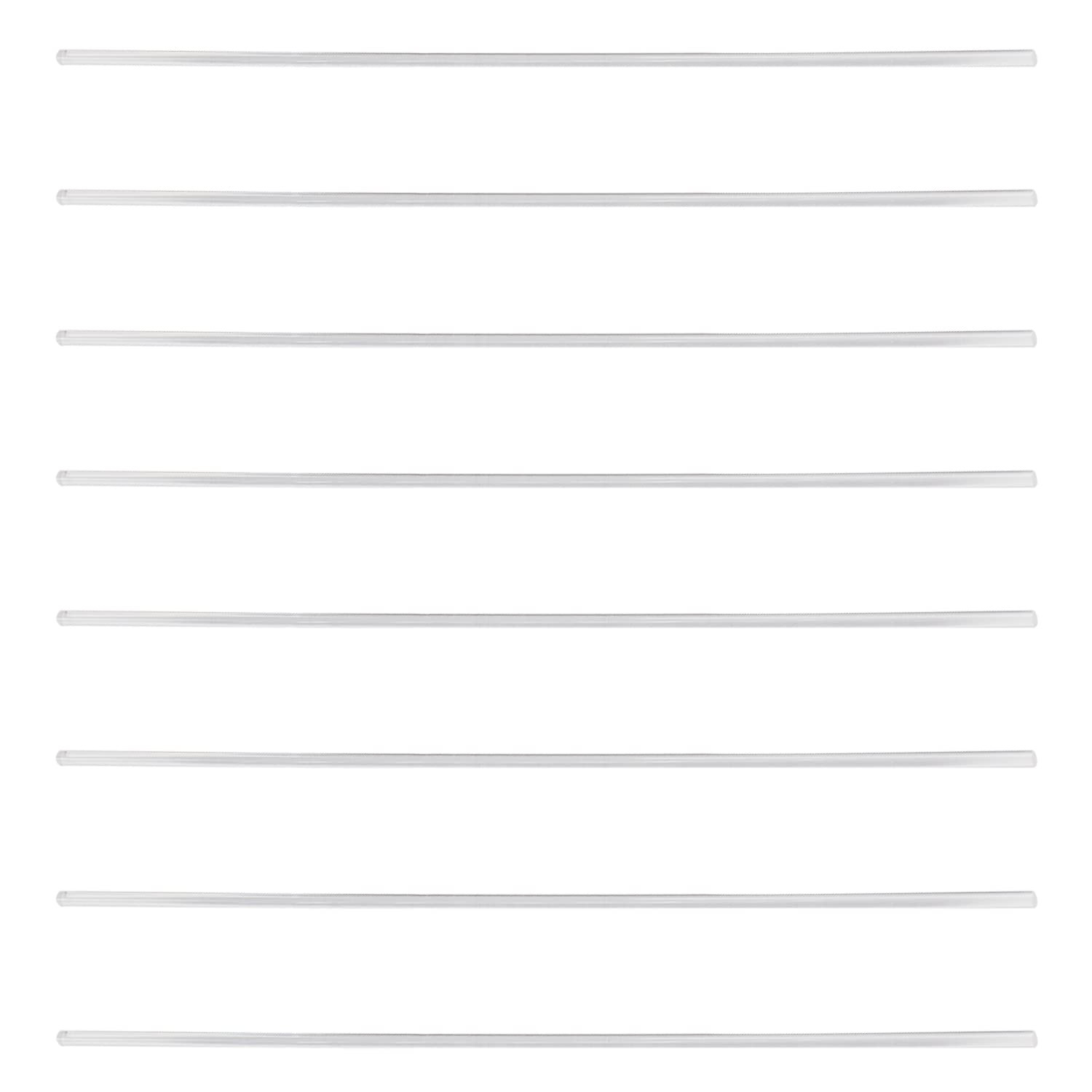 8Pcs Clear Acrylic round Rod Standard Plexiglas PMMA Bar Tolerance for DIY 4M…