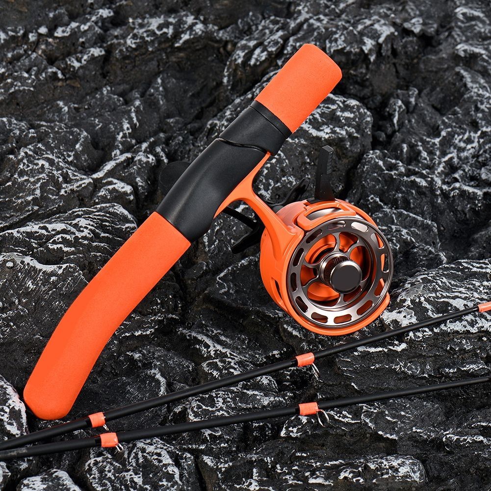 Portable Fishing Set Ice Fishing Rod Carbon Fiber Tip Fiberglass Tip Section
