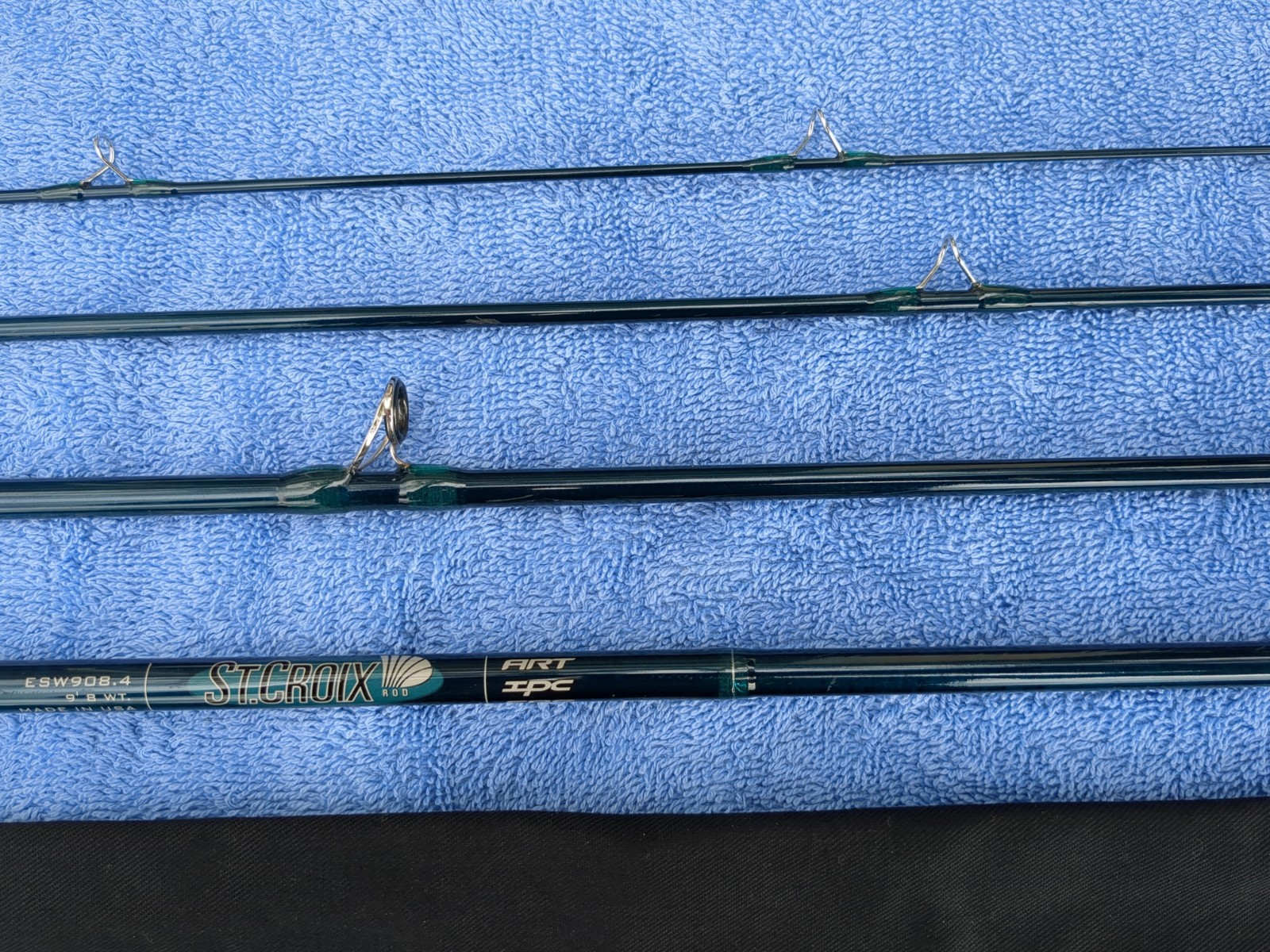 St Croix Rod, Legend Elite Saltwater Fly Rod, 9′ 8wt, ESW908.4, USA NF03905 Case