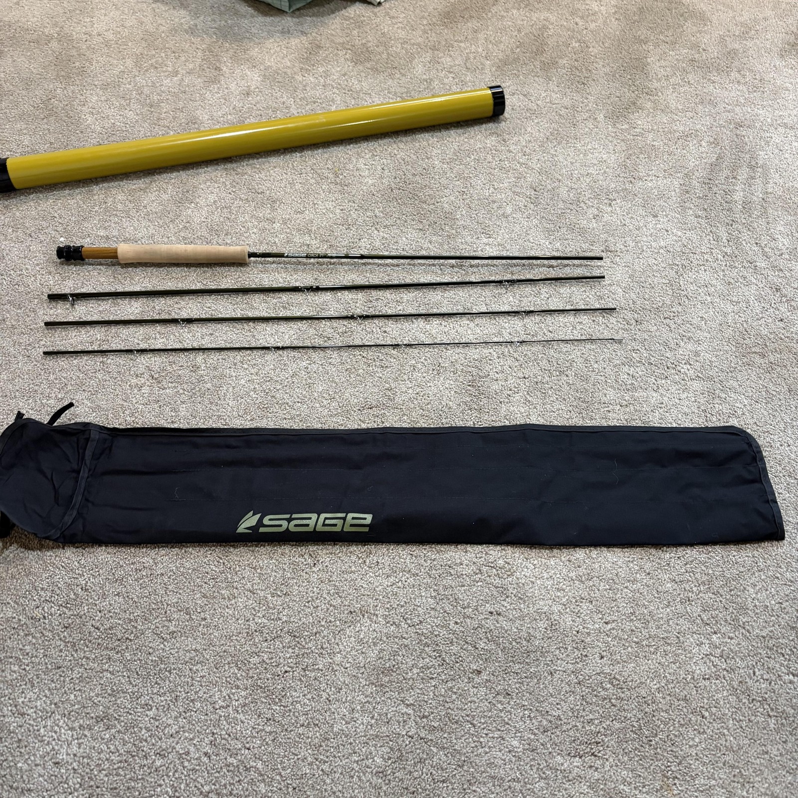 Sage CIRCA 589-4 Fly Rod 8’9 5wt 4 Piece Green Graphite Konnetic Slow Action Rod