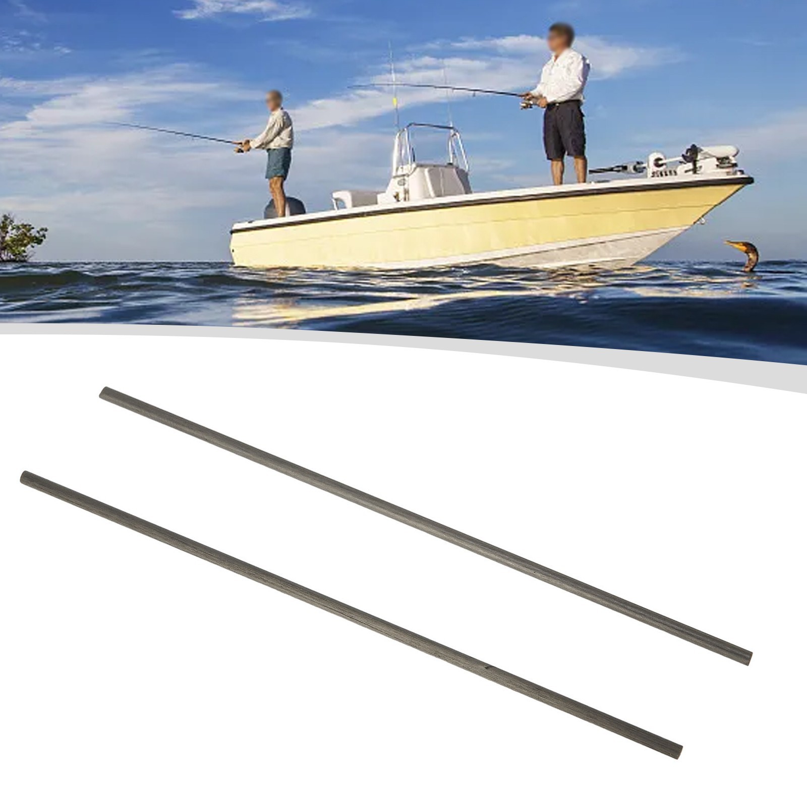 Fishing Rod Repair Carbon Fiber Kit 1mm~10mm x 10cm for Effective Repairs