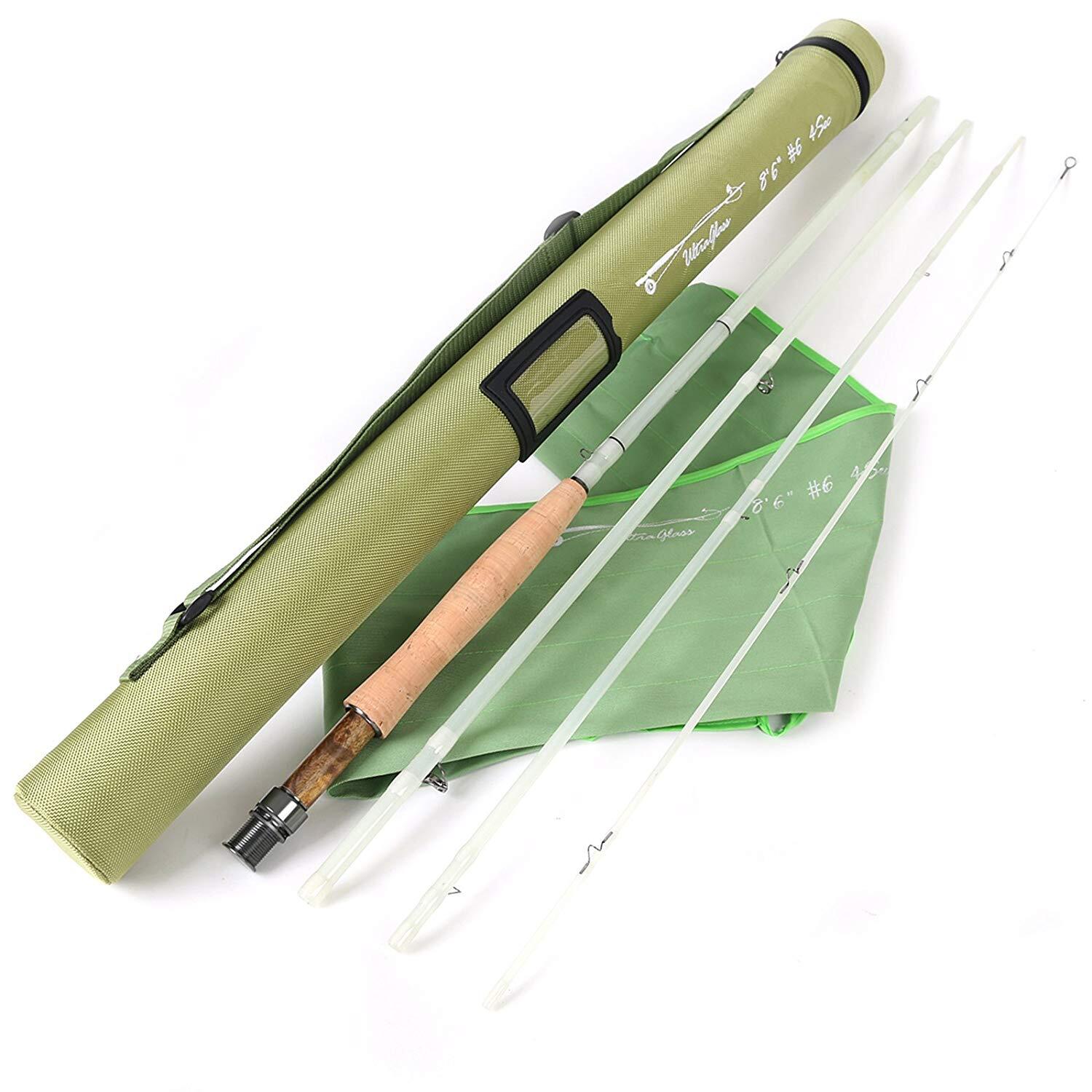 Maxcatch Fiberglass Fly Fishing Rod: 3wt/4wt/5wt/6wt/8wt/10wt Medium-fast Action