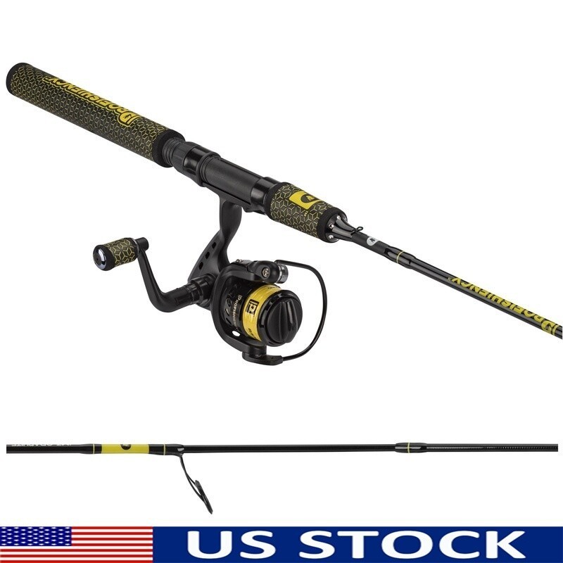 Lightweight 5ft 6in Spinning Rod Reel Combo Moderate Action Graphite Fishing New