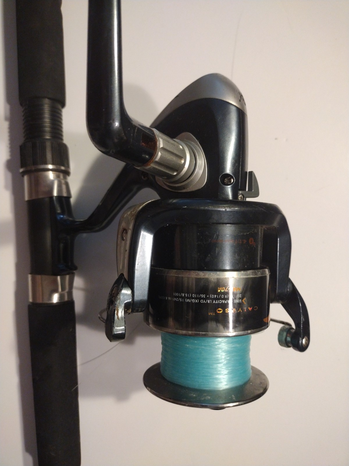 Calypso Mako Mak-70A Composite Fishing Pole Spinning Rod capacity LB/YD 12/245