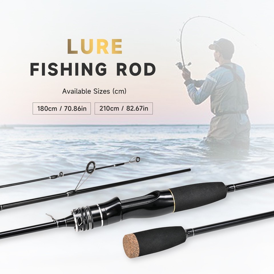 Portable Fishing Rod Carbon Fiber Ultra Light Spinning Casting Lure Fast Rods