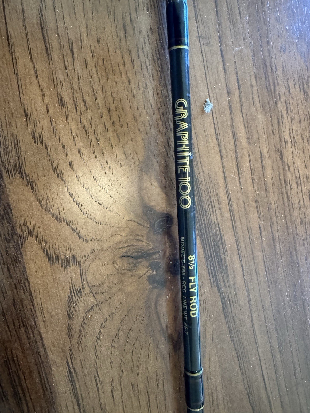 SOUTHBEND FINESSE 99% HIGH TECH GRAPHITE 8 FOOT 6 INCH 6-7 WT. FLY FISHING ROD