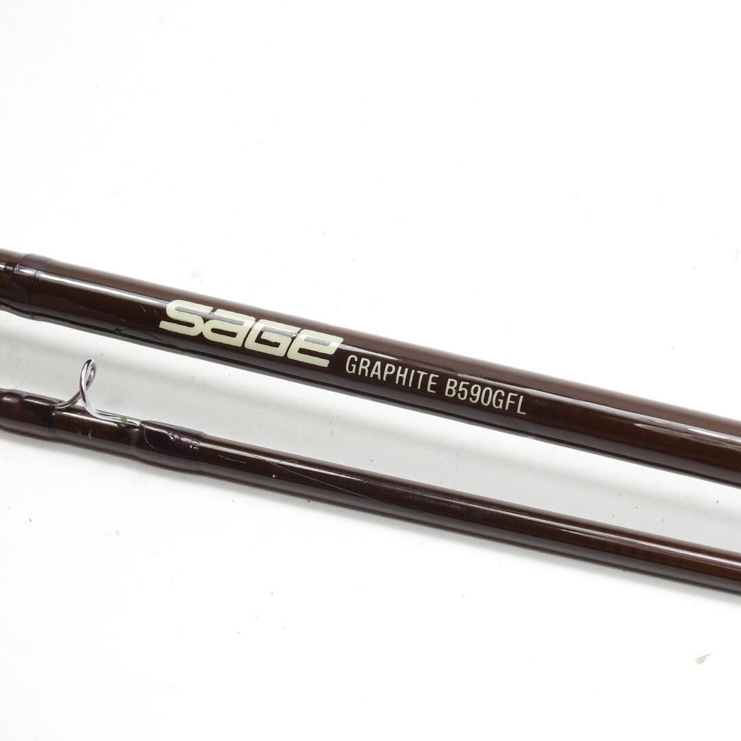 Custom-Built Sage Graphite B590GFL Fly Fishing Rod. 9’ 5wt. W/ Tube & Sock.