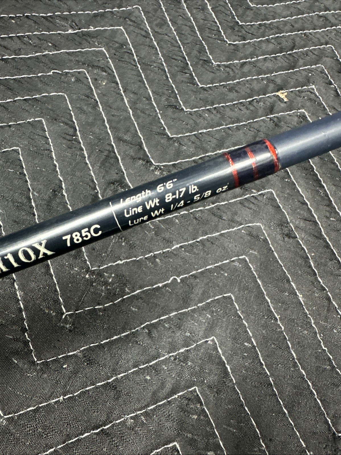RARE ALL STAR IM10X USA MADE 785C 1 PC FAST MED 1/4-5/8oz 8-17 6’6″ FISHING ROD