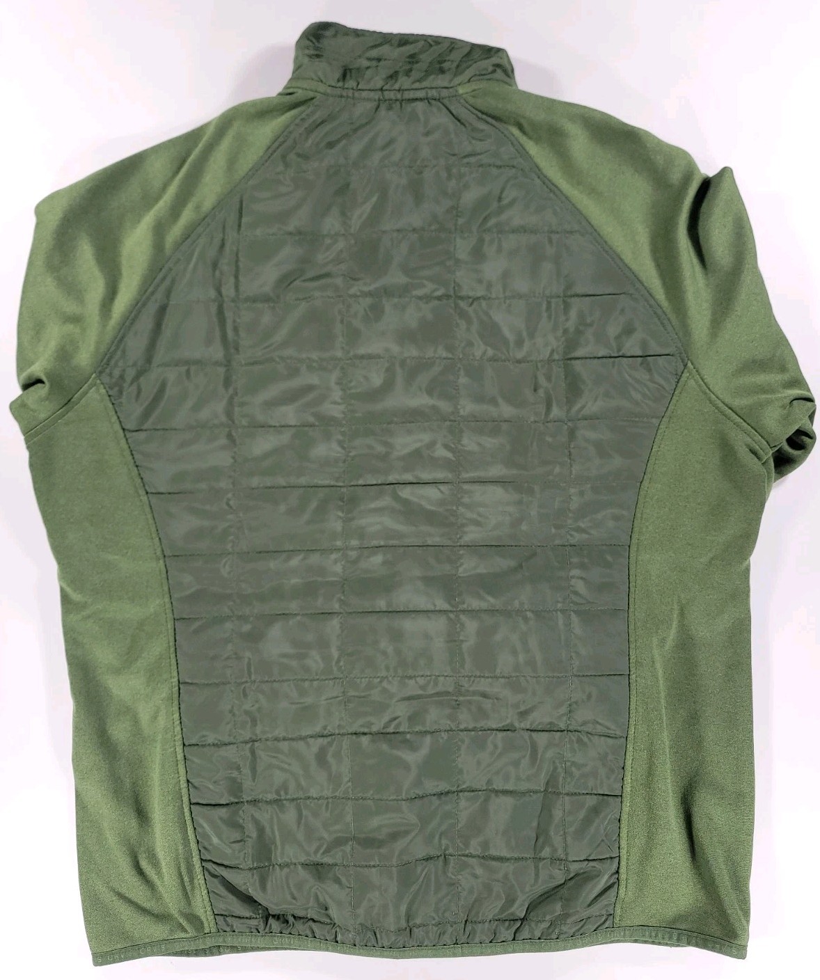 Orvis Green Hybrid Performance Puffer Jacket Mens Medium Full Zip Quilted Pocket