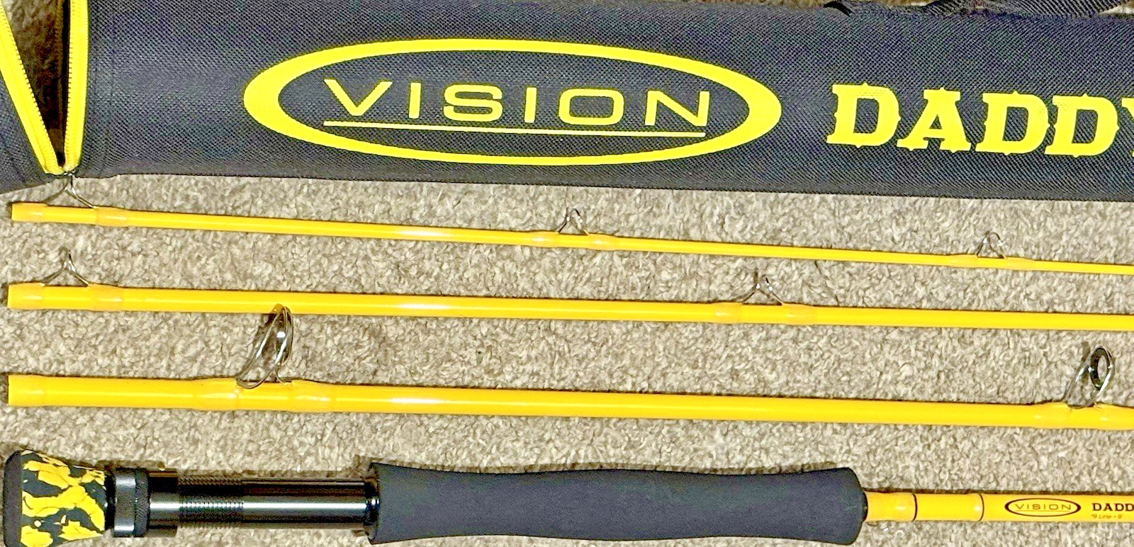 Vision 9 Foot Daddy #9 Predator Pike 4 Piece Fly Rod & Tube