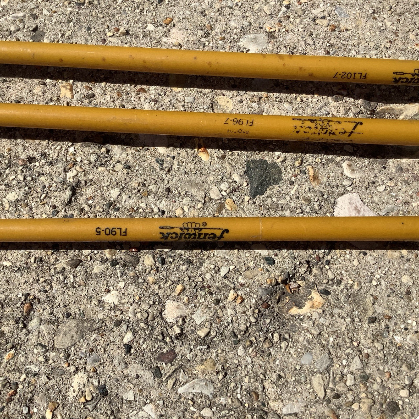 3 Vtg FENWICK, FL102-7 8.5 FT,FL90-5 7’3 1/2”,FL96-7 7’4 1/2”GLASS 2 PC ROD