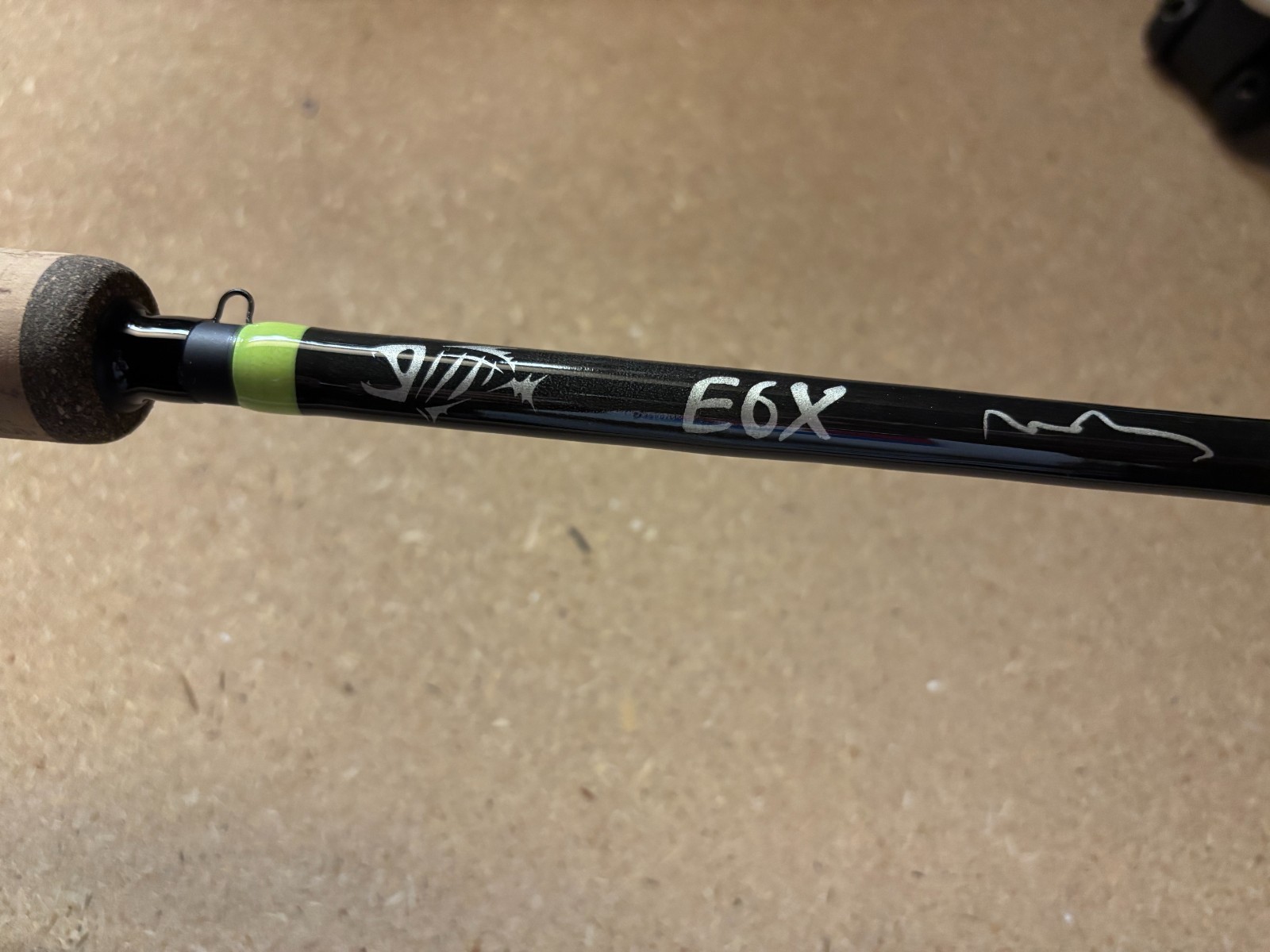 G Loomis E6X 1025-2C STR 8′ 6″ . Med-Heavy Fast . 8-17lb . 3/8-1oz . 2 Piece ROD