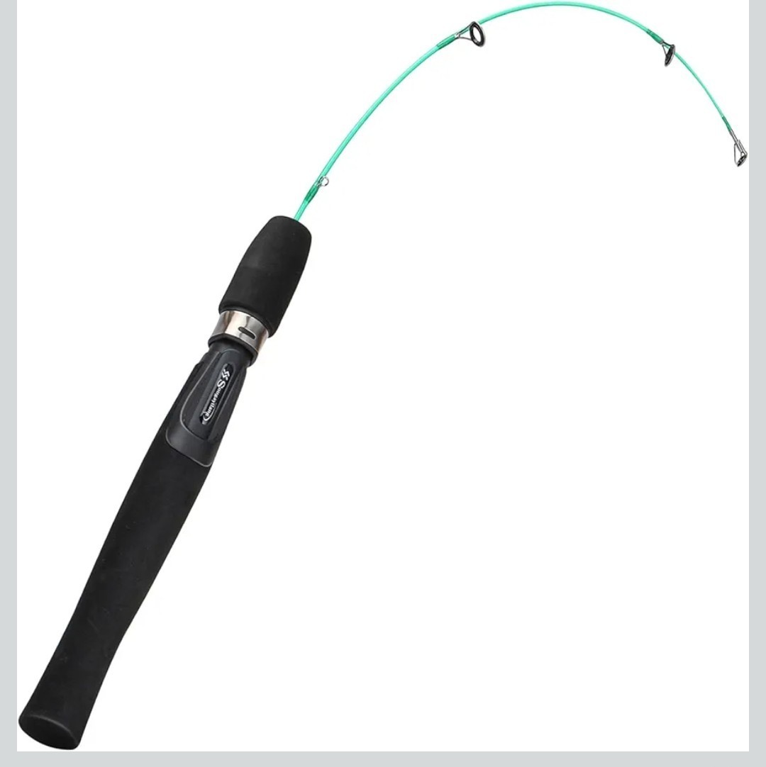(2) Sougayilang ice fishing rod, ultralight and sensitive ice fishing rod, 25″