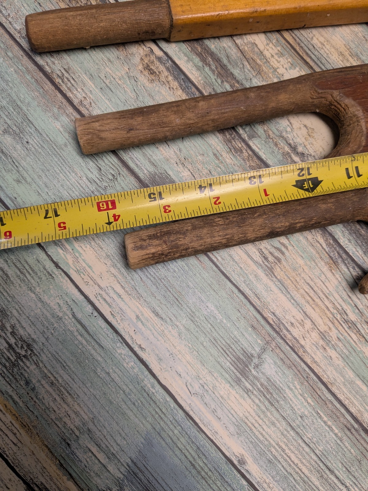 Handmade Ice Fishing Poles Lot of 4 Homemade Vintage Wooden