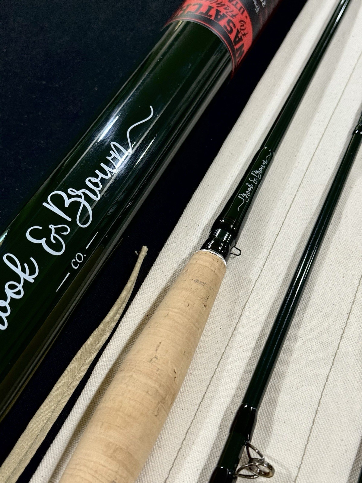 Brook & Brown Trota Superba (7’6” 4wt 4pc) Glass FlyRod New/unused