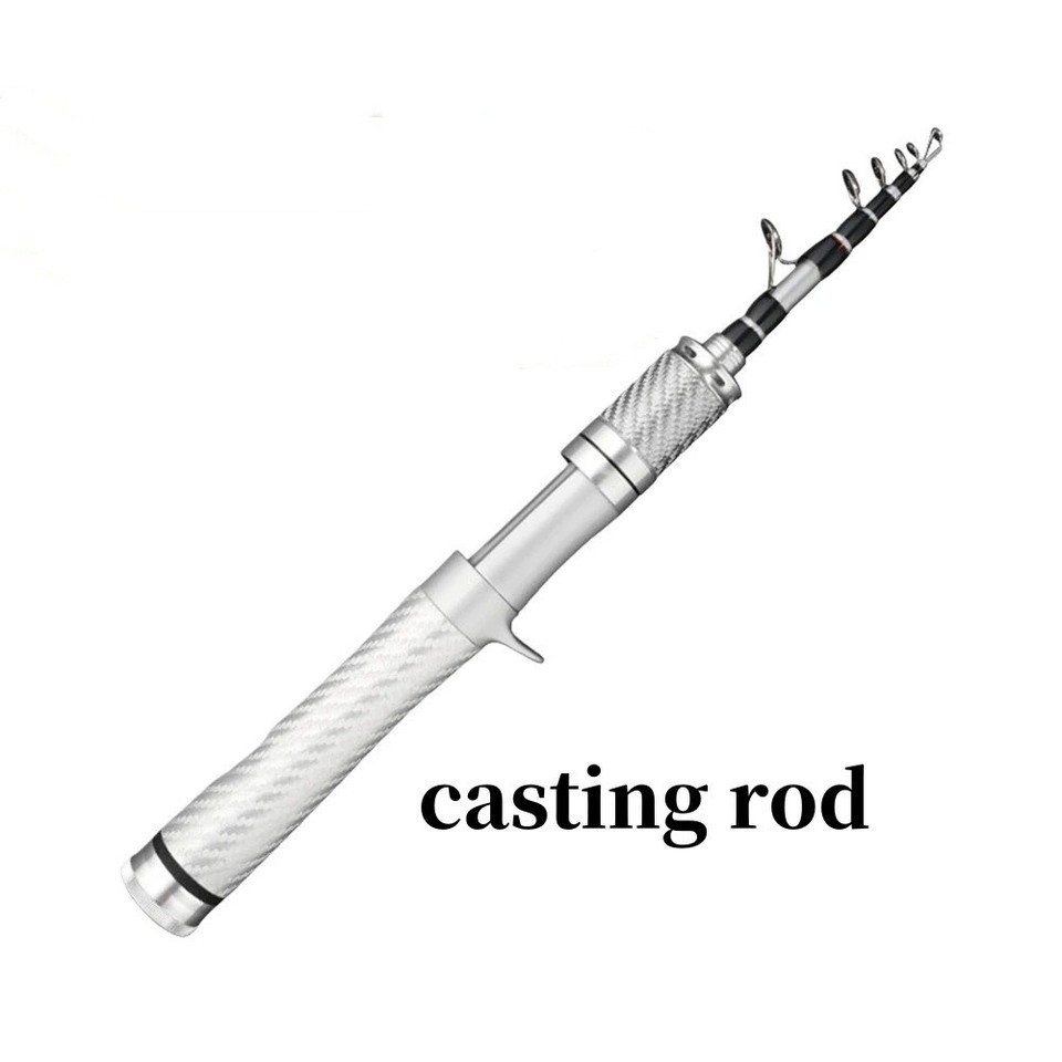 Telescopic Fishing Rod Carbon Fiber Rod Travel Stream Pole Lure Weight 1-10g Rod