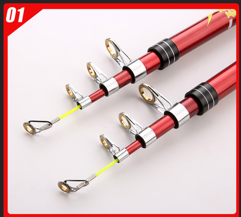 Telescopic Spinning Fishing Rod Travel Pole Lure Rod 2.1M 2.4M 2.7M 3M 3.6M Rods