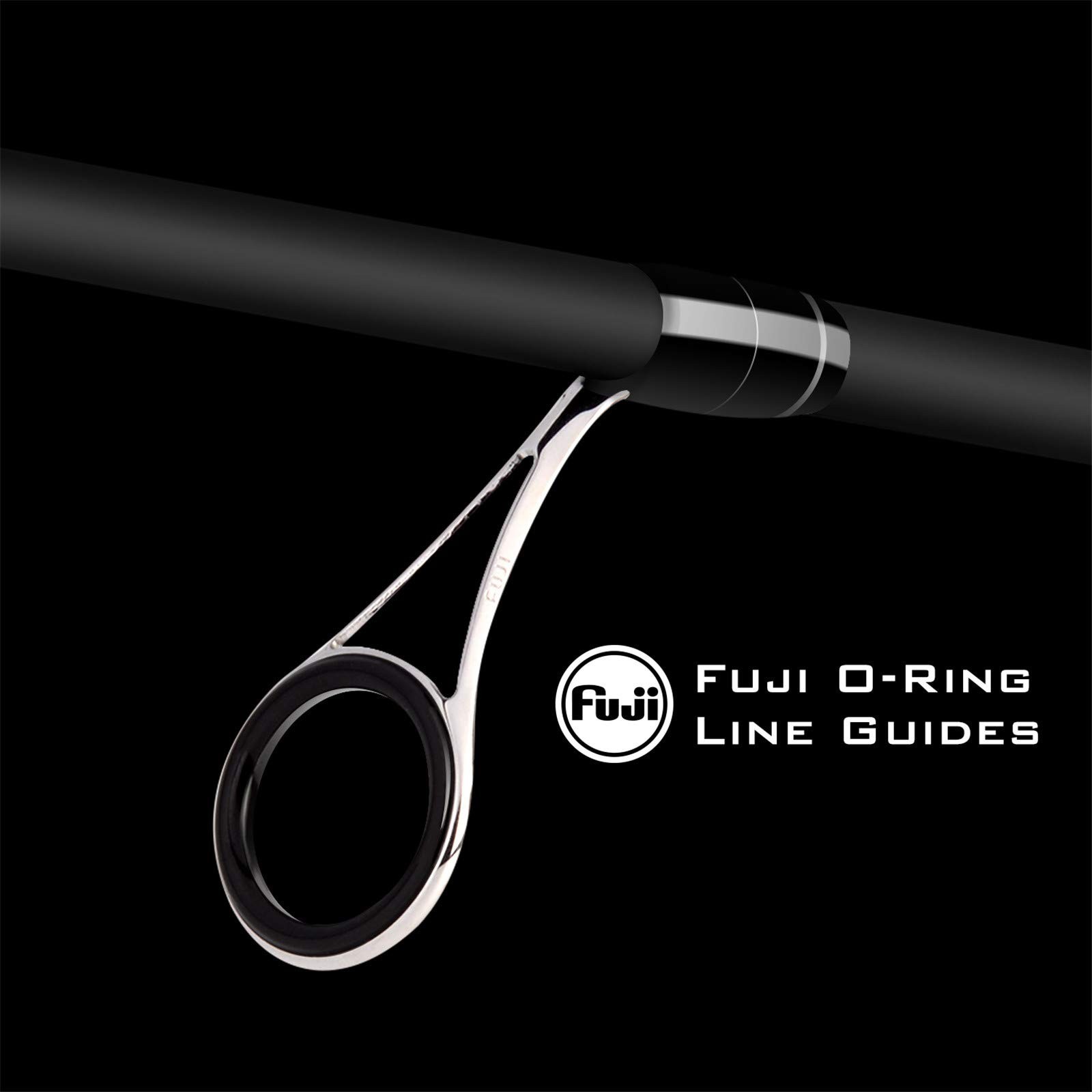24 Ton Carbon Fiber Spinning & Casting Fishing Rods – Twin-Tip, Fuji O-Ring Guid