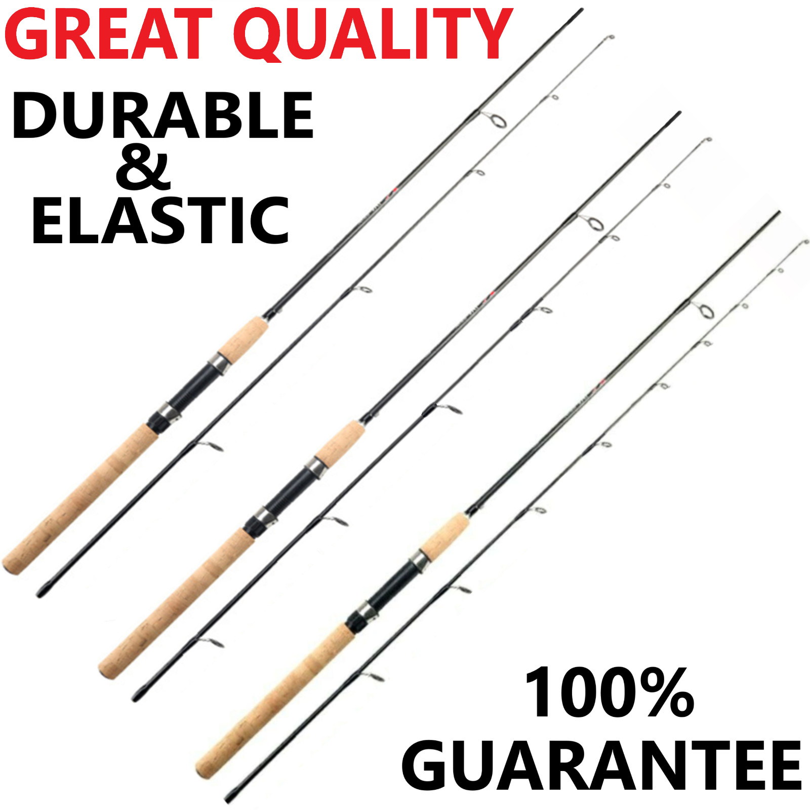 Spinning Rod Fishing Pole Carbon Fiber Portable Medium Fast 7f 8f 9f Lightweight